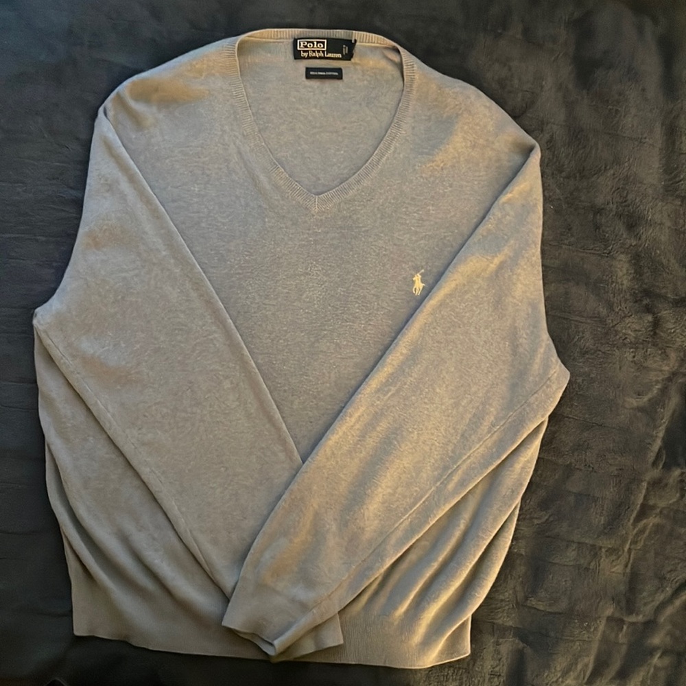 Mens Xl Polo pima cotton sweater